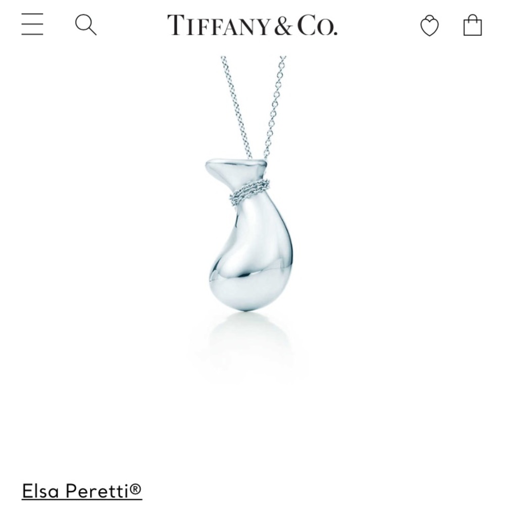Tiffany & Co. Elsa Peretti Bottle Jug Necklace.